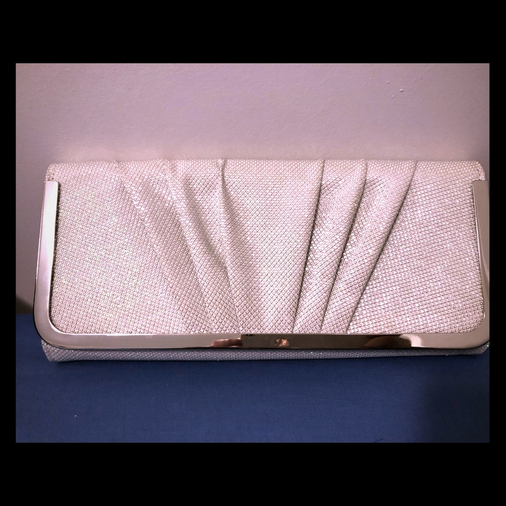 White Sparkly Clutch